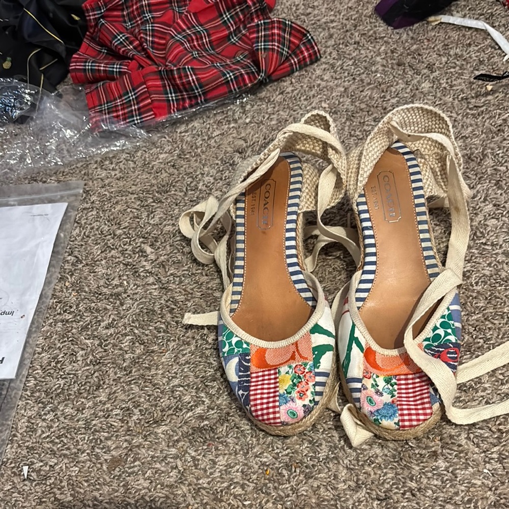Coach Multicolor Patchwork Espadrilles - image 2
